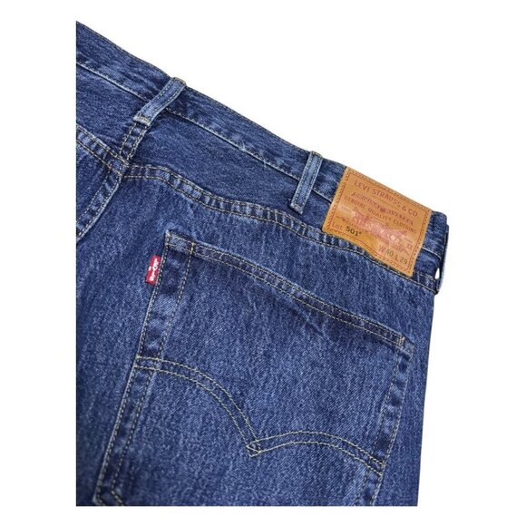 LEVIS 501 Premium Straight Leg Designer Denim Blue Jeans Pants Mens 40x29 - Picture 8 of 8